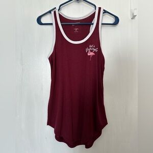 Women’s Flamingo Tank Top, Size Small